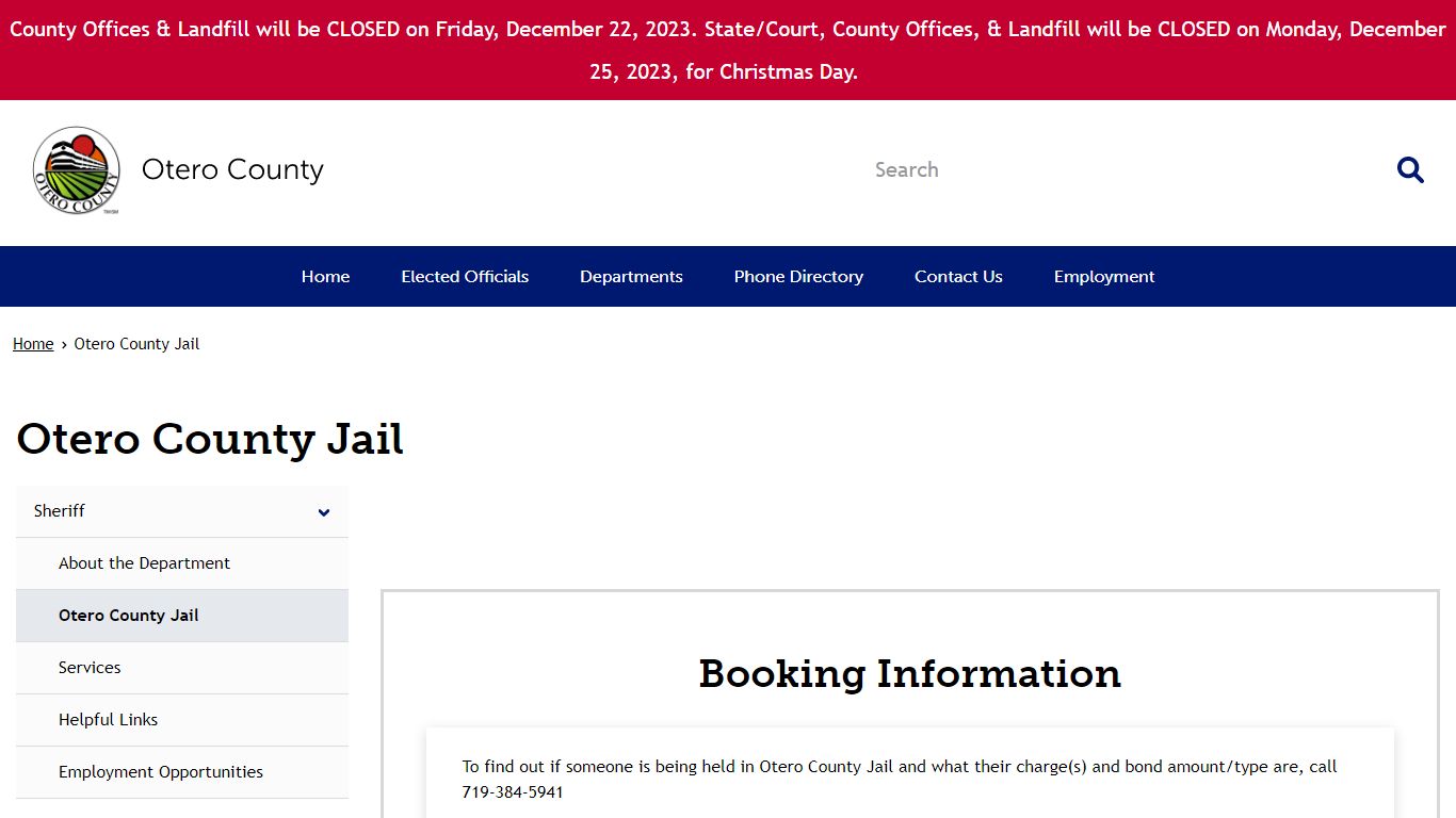 Otero County Jail | Otero County